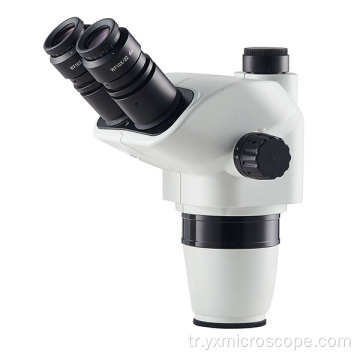 0.67-4.5x zoom stereo mikroskop trinoküler kafası